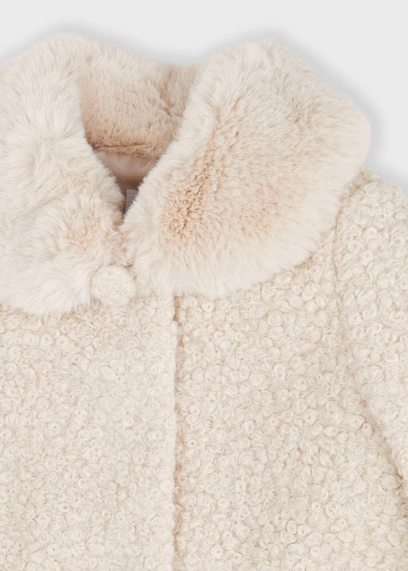 Almond Shearling coat