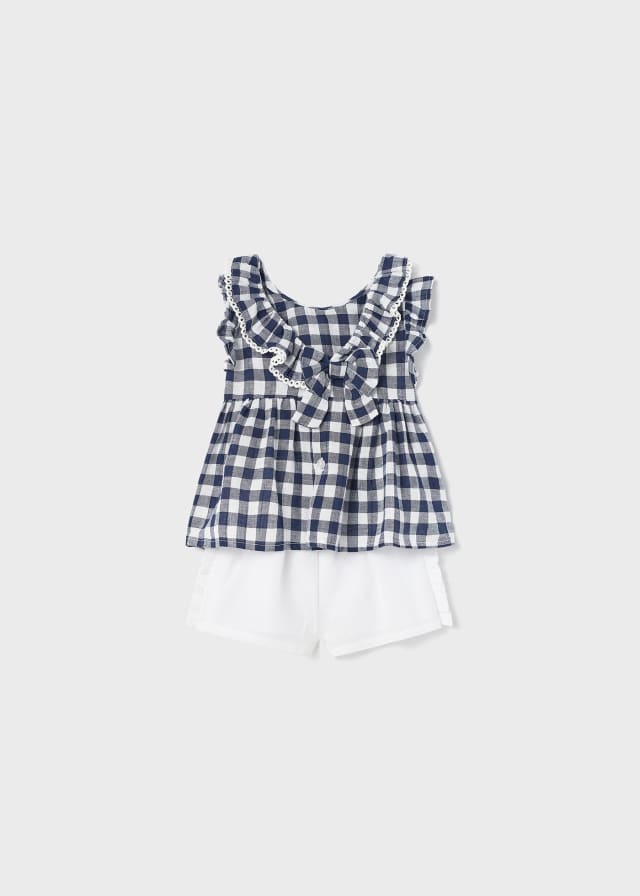 Blouse & shorts set: Navy