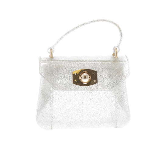 Silver Glitter Jelly Purse