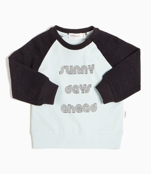 Turquoise ‘’Sunny Days Ahead’’ Crewneck