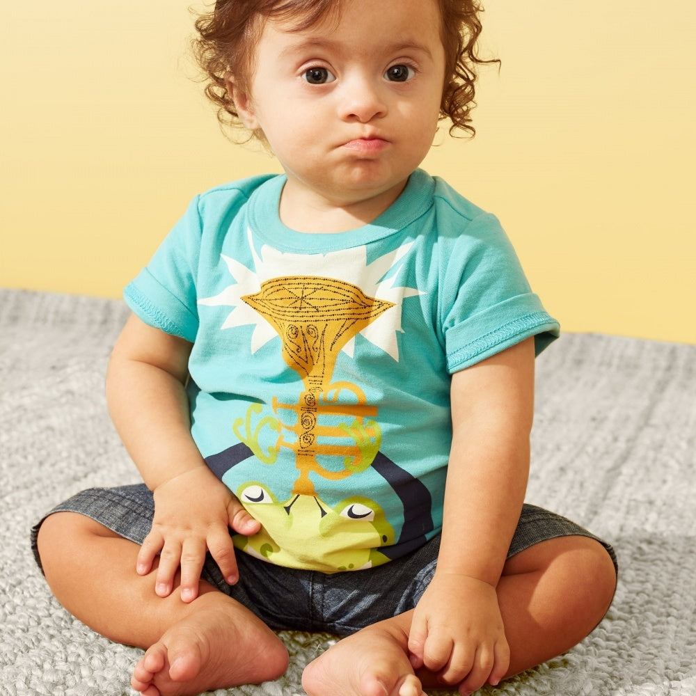 Jazz Frog Graphic Baby Tee