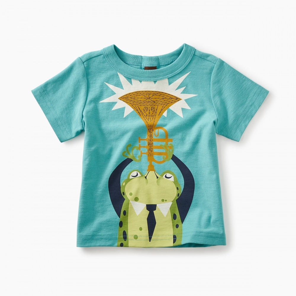 Jazz Frog Graphic Baby Tee