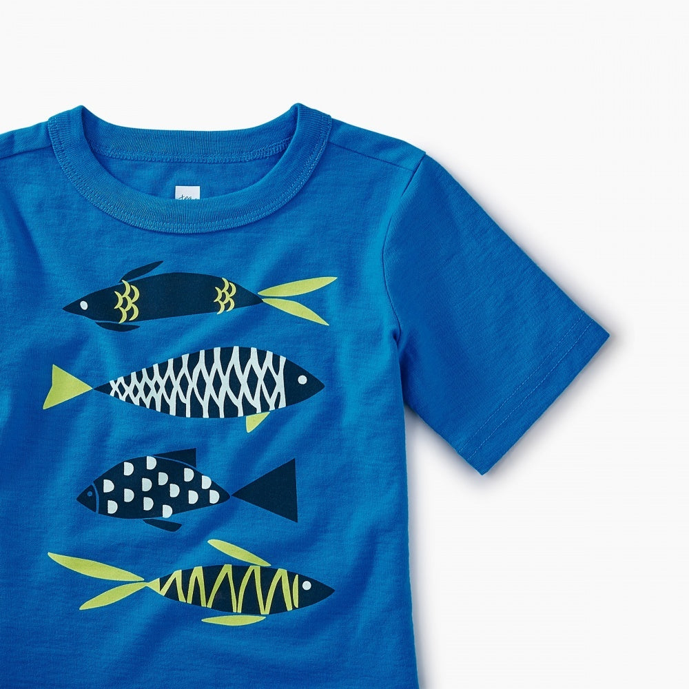 School of Fish Graphic Baby Tee