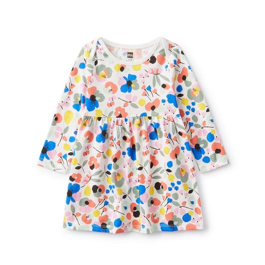 Printed Baby Dress: Jamtland Floral In Chalk