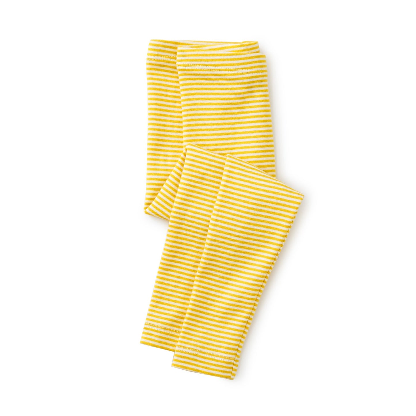 Striped Baby Leggings: Sulphur