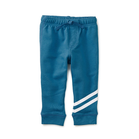 Speedy Striped Baby Joggers: Blue Sapphire