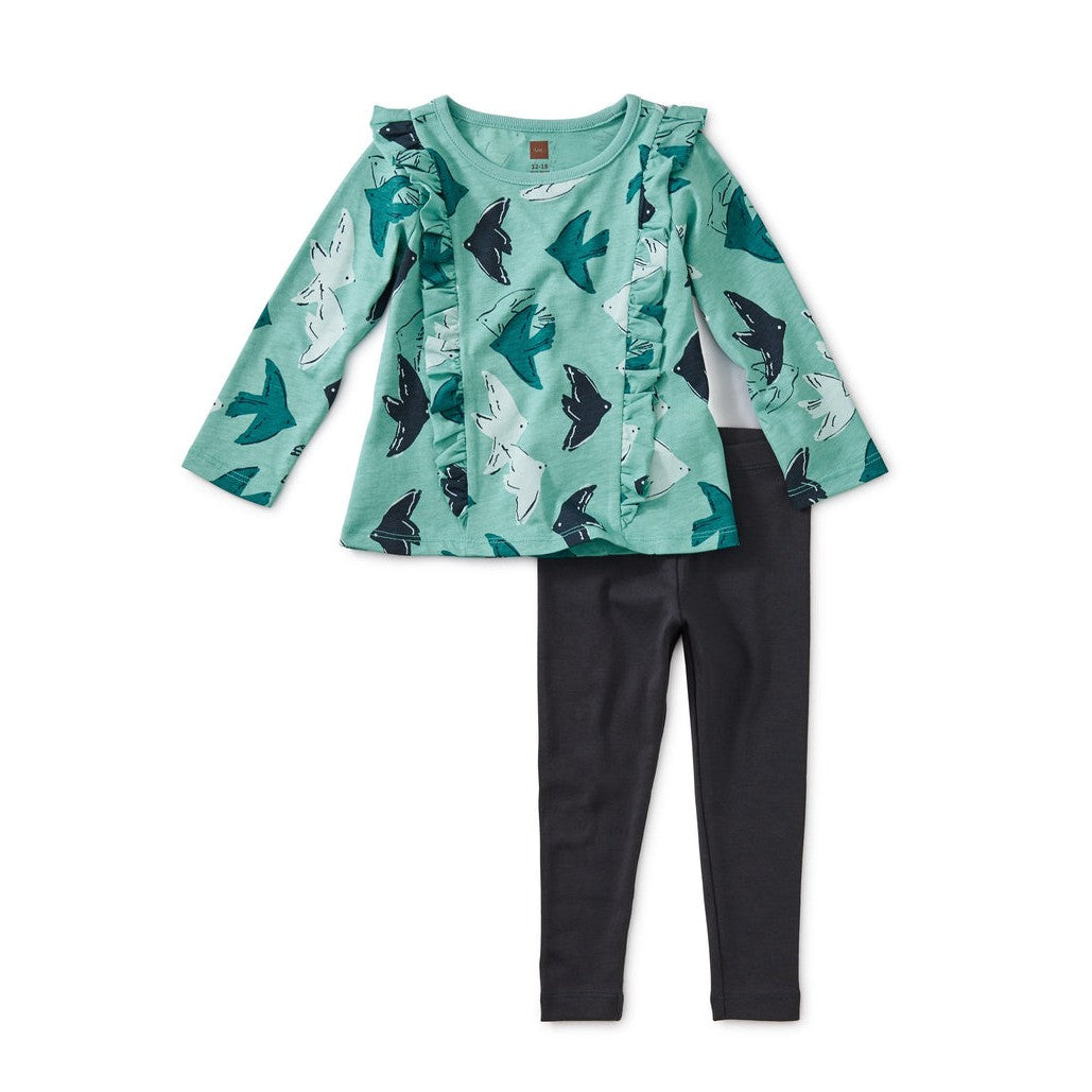 Ruffle Top Set - Flight of Fancy