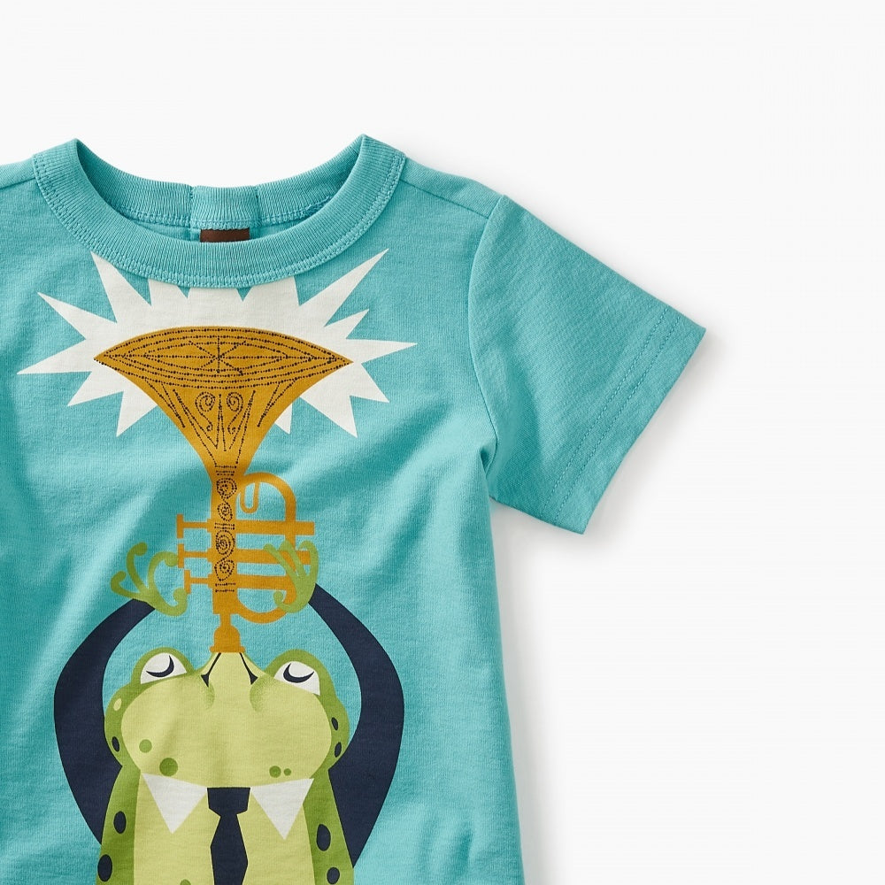 Jazz Frog Graphic Baby Tee