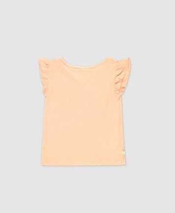 Knit t-Shirt flame: Salmon