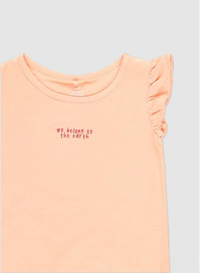 Knit t-Shirt flame: Salmon