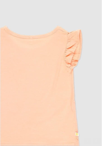 Knit t-Shirt flame: Salmon