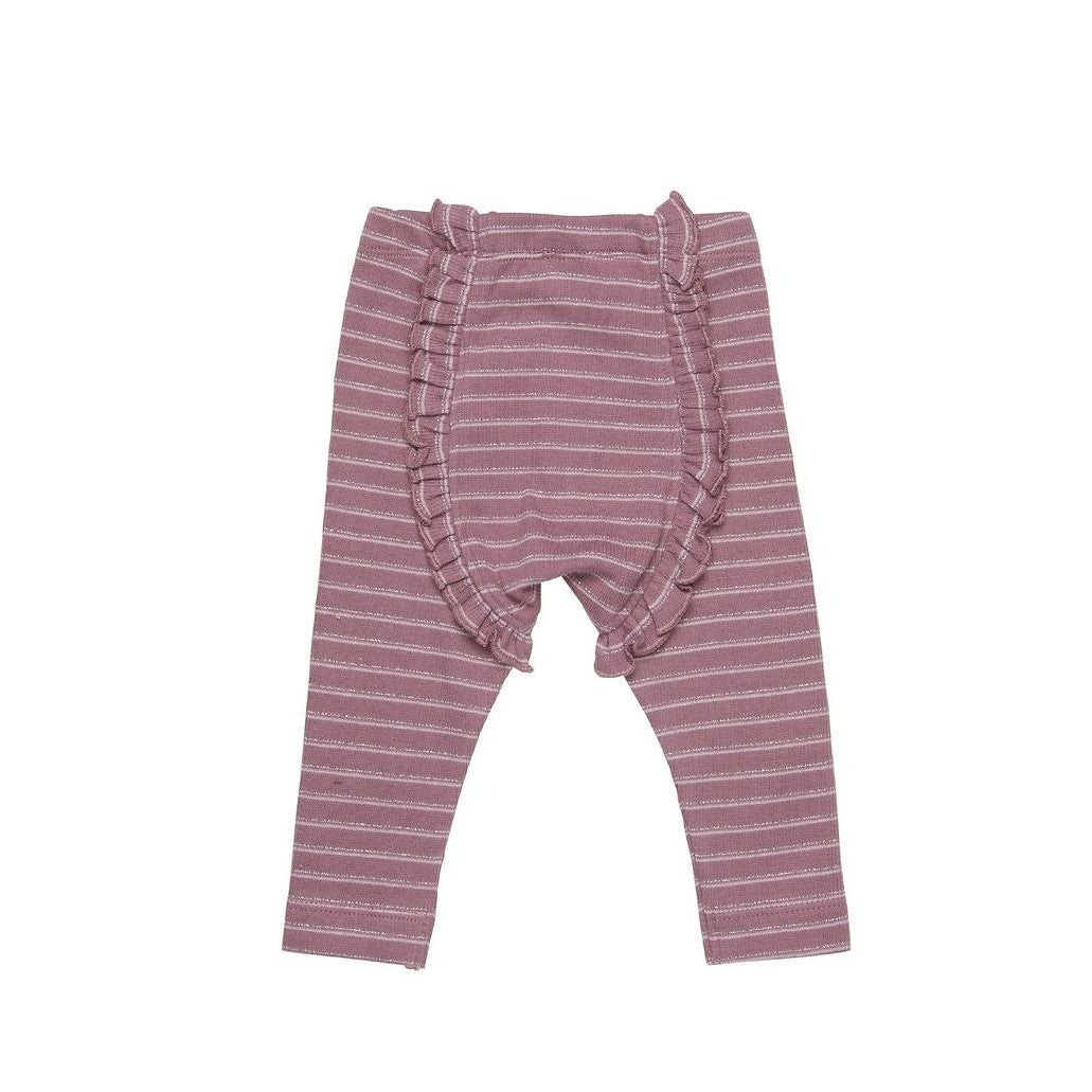 Striped Rib Leggings: Grapeshake