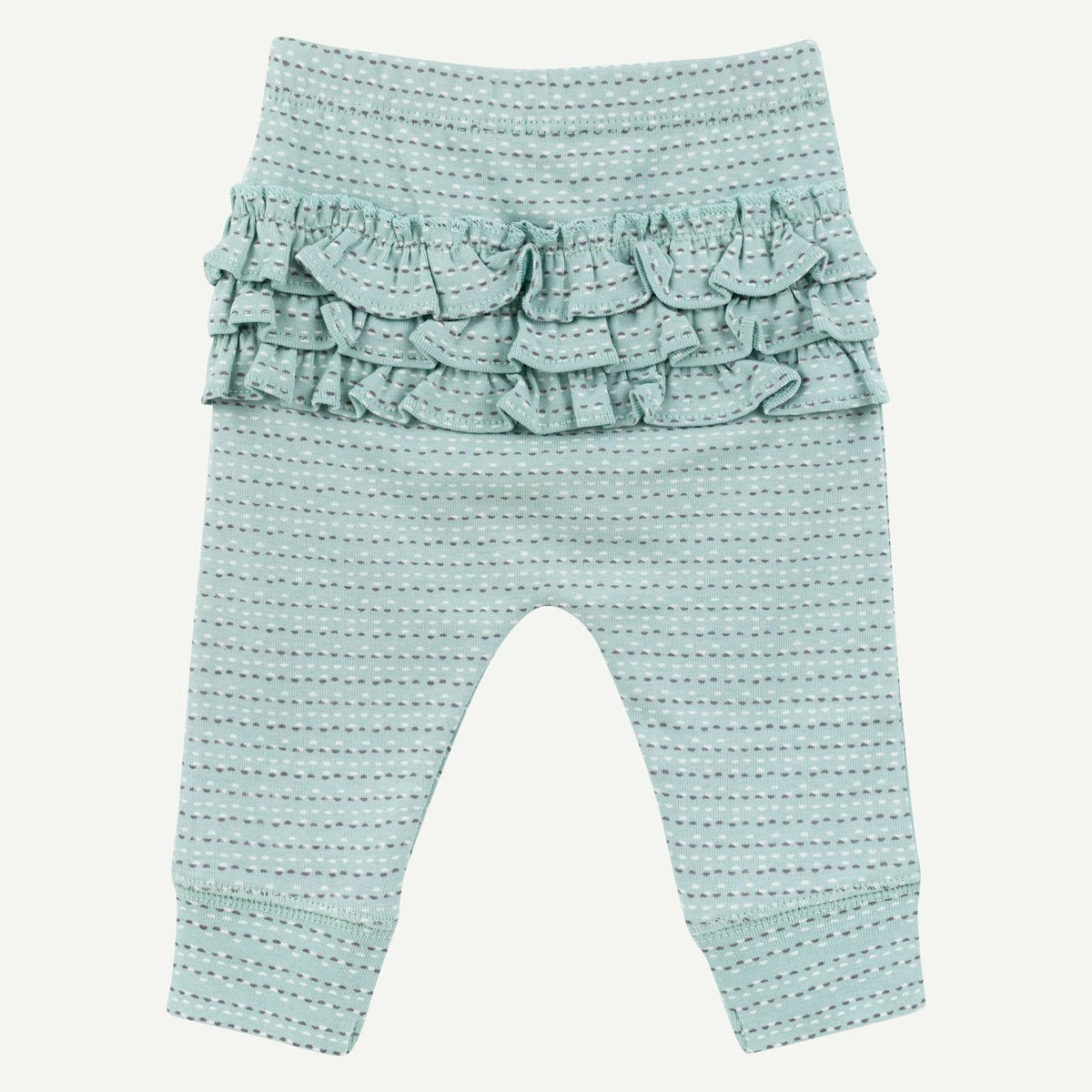 Baby Girl Ruffle Pant: Ice Blue