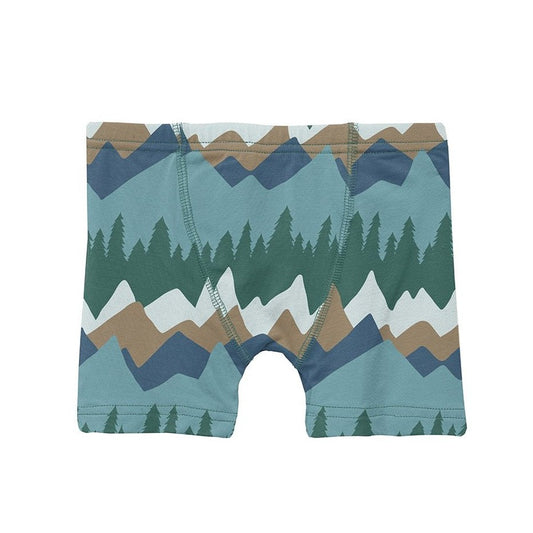 Glacier Mountains Boy's Boxer Brief