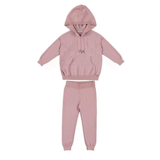 Light Rose Knit Tracksuit