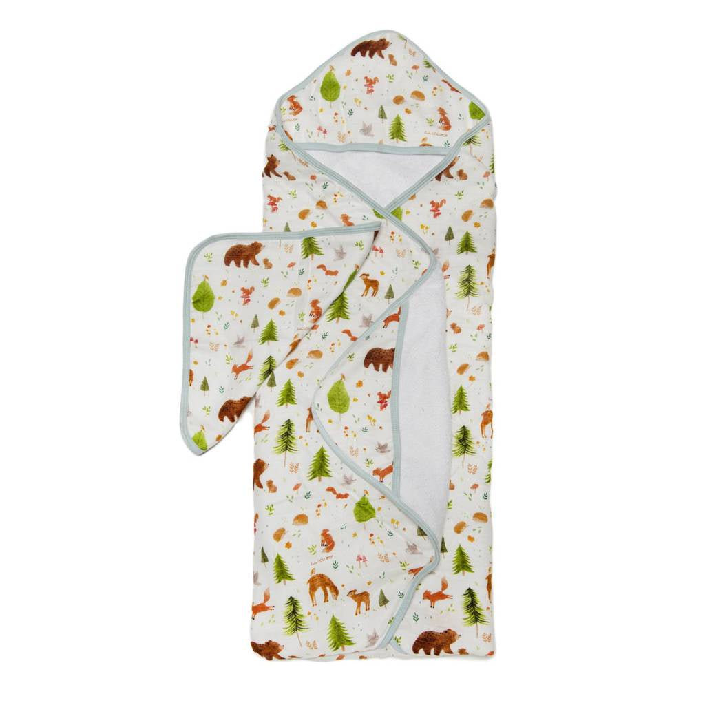 Forest Friends Hooded Towel Set