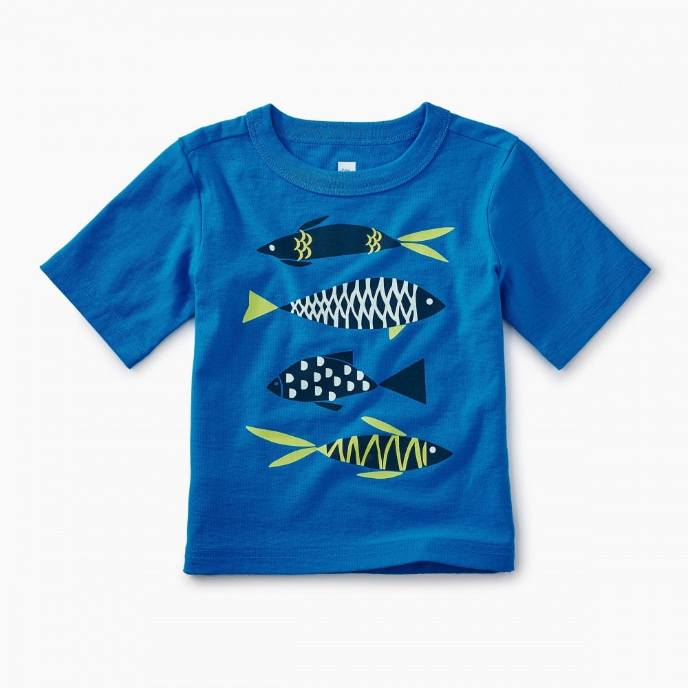 School of Fish Graphic Baby Tee