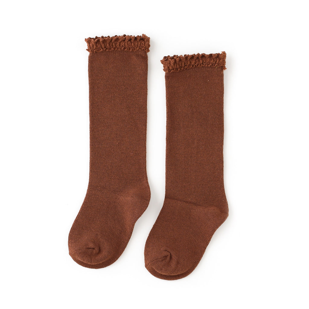 Brownie Lace Top Knee Highs | shopcupcake.com