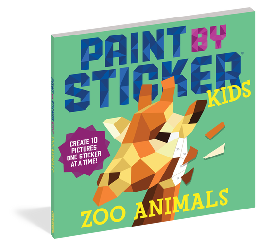 Paint By Sticker Kids: Zoo Animals