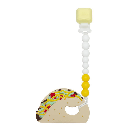 Silicone Teether Gem Set: Taco